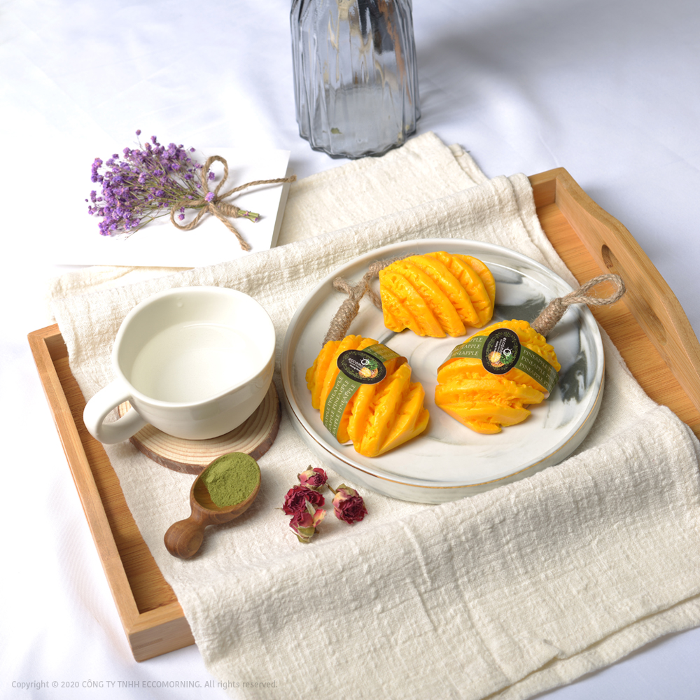 Xà Bông Thiên Nhiên Handmade eccomorning Hình Quả Dứa – Pineapple Soap