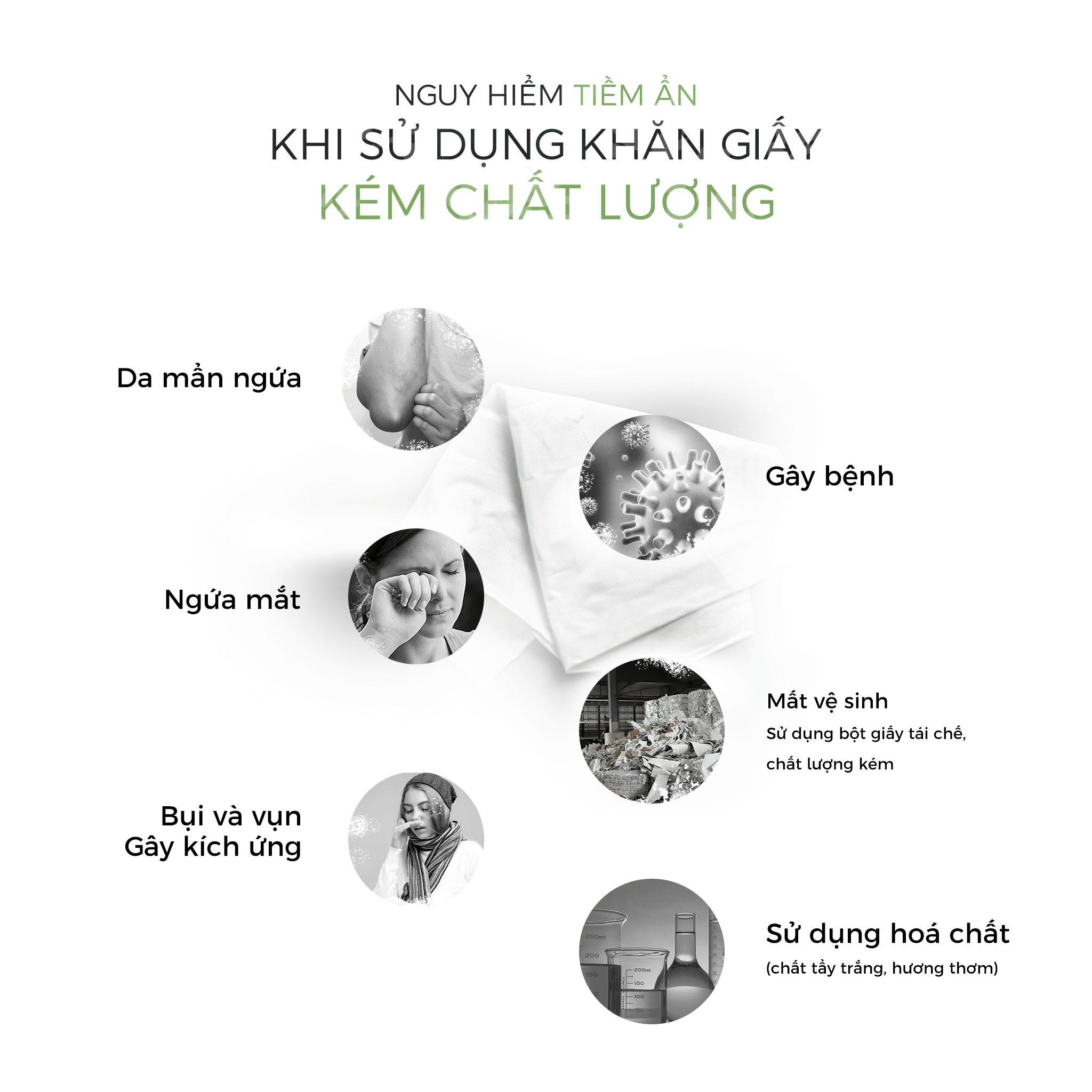 Khăn giấy khô FUDO Tissue từ tre không bụi vụn, không tẩy trắng - 1 Túi lớn - 04 gói giấy ăn 130 tờ - 03 lớp siêu thấm
