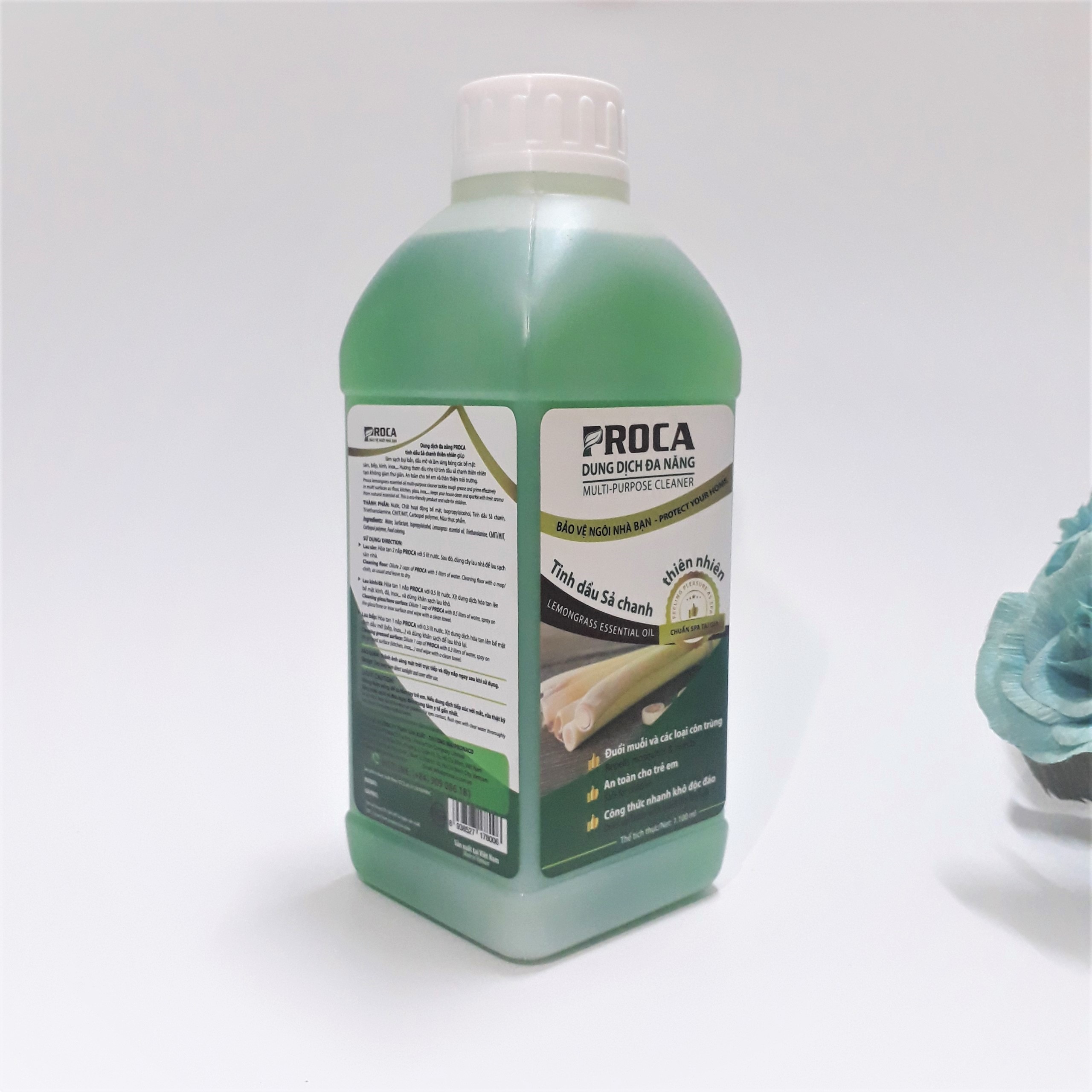 Dung dịch đa năng PROCA Tinh dầu sả chanh thiên nhiên 1100ml