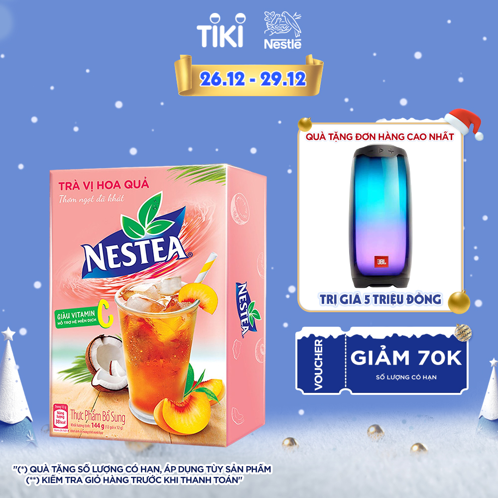 Trà NESTEA vị Hoa quả (Hộp 12 gói x 12g)