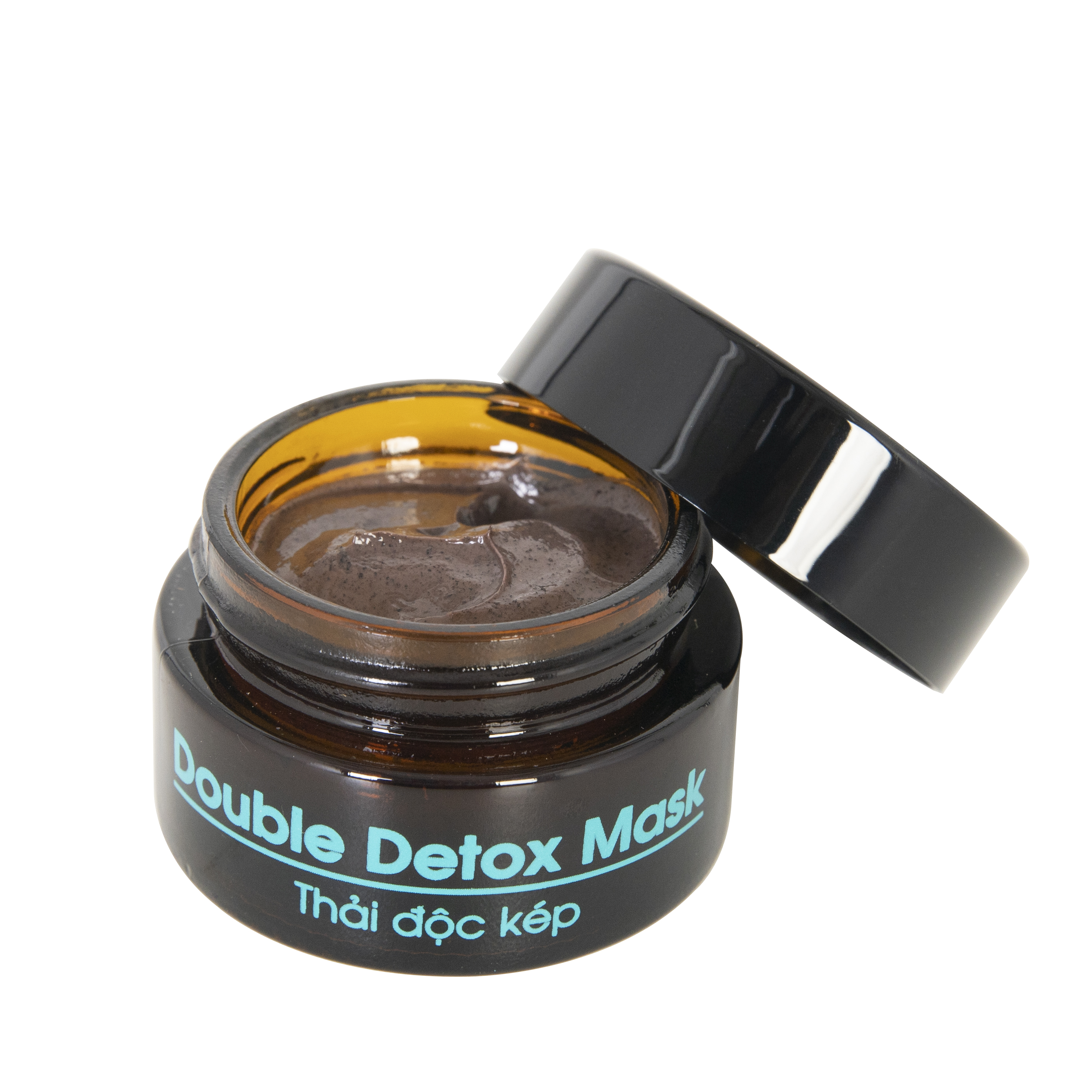 MẶT NẠ THẢI ĐỘC HỖ TRỢ TRỊ MỤN TẬN GỐC THAN HOẠT TÍNH, BÙN KHOÁNG DOUBLE DETOX MASK  LÀM DỊU MỤN ĐỎ, LÀM SẠCH SÂU, THẢI ĐỘC DA, TRẮNG DA, MỜ NÁM.