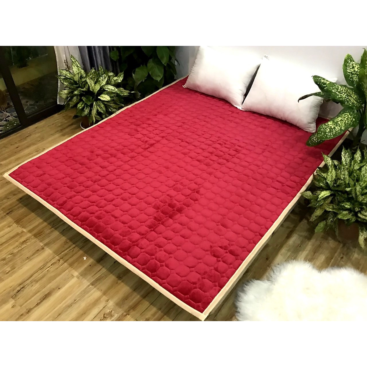Thảm nhung trải giường đa năng 1m8x2m