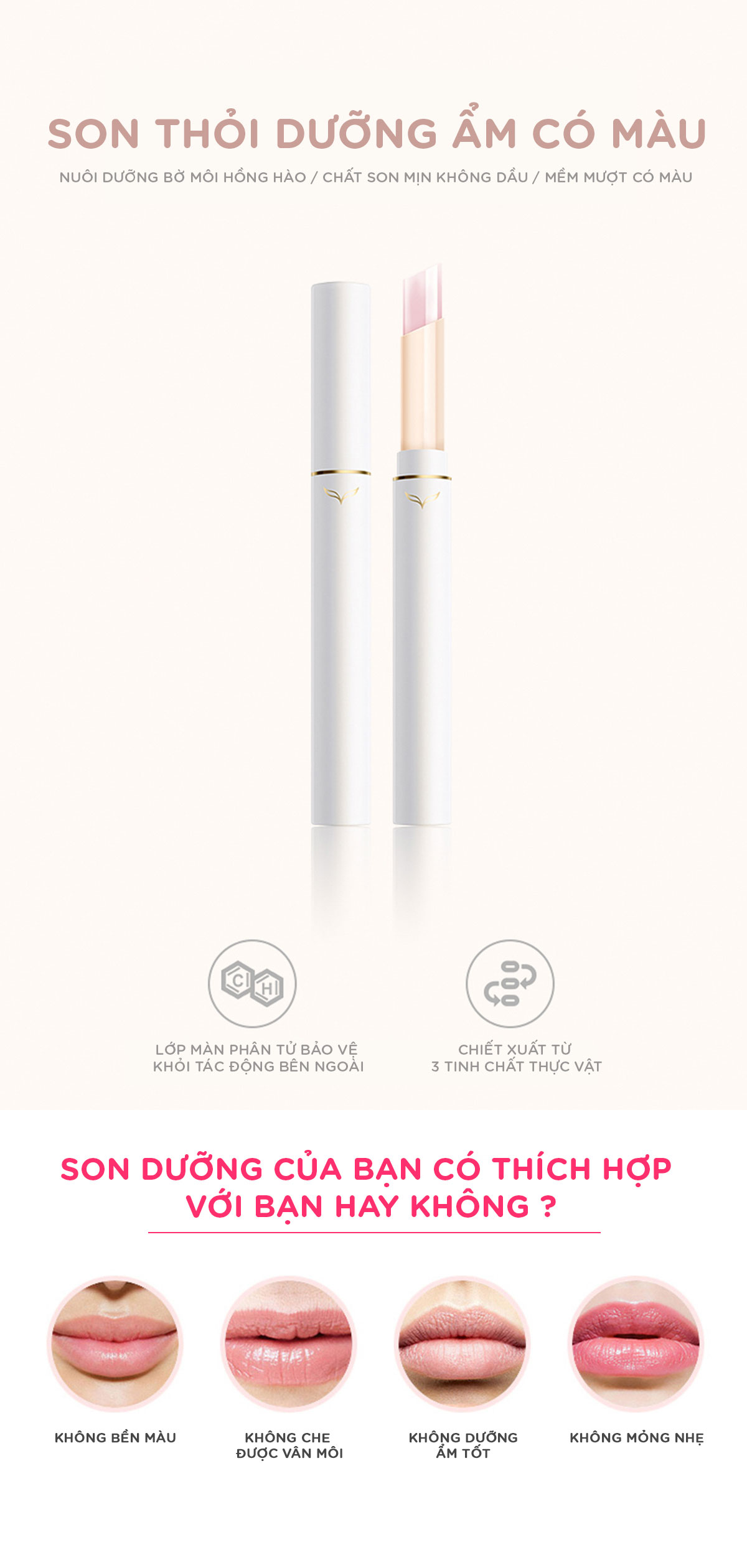 Son Gió Dưỡng Ẩm Và Bảo Vệ Môi FOX Moisturizing Lipstick 2.4g