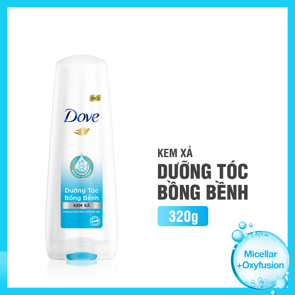 Kem Xả Dove Dưỡng Tóc Bồng Bềnh 320gr