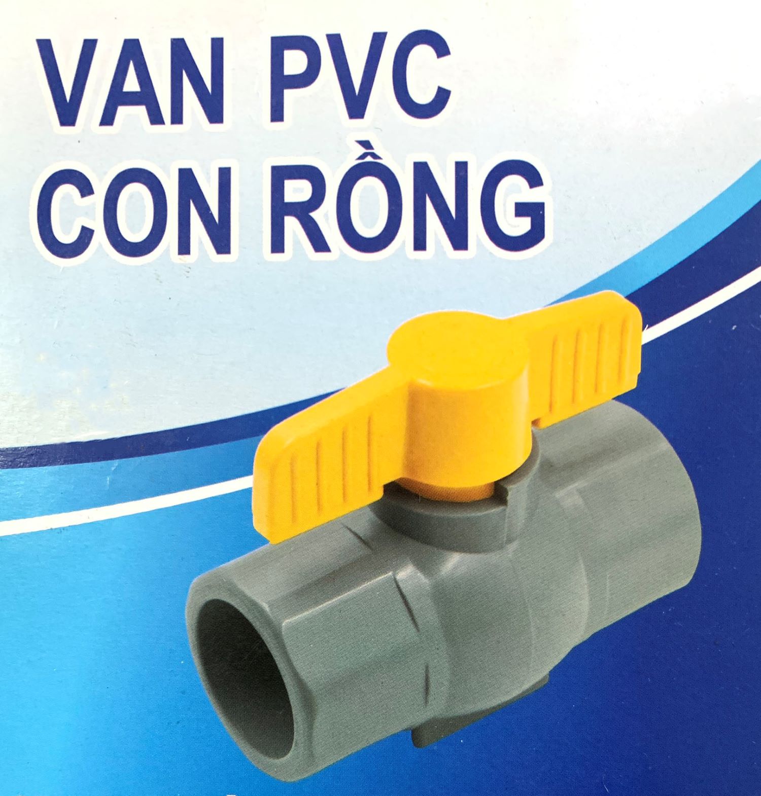 Van nhựa PVC con rồng Ngô Long Ân, Van PVC tay bướm màu vàng, Van PVC đúc khuôn chắc chắn, Van nhựa PVC chất lượng cao, an toàn khi sử dụng