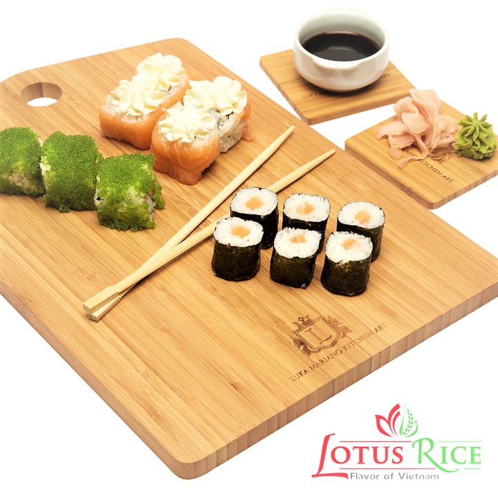 Gạo Nhật Sushi Lotus Rice 5kg - Cơm ngon rất dẻo - Chuẩn nhà hàng Nhật