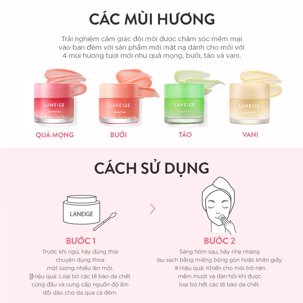 Mặt Nạ Ngủ Cho Môi Laneige Lip Sleeping Mask Apple Lime EX 20g