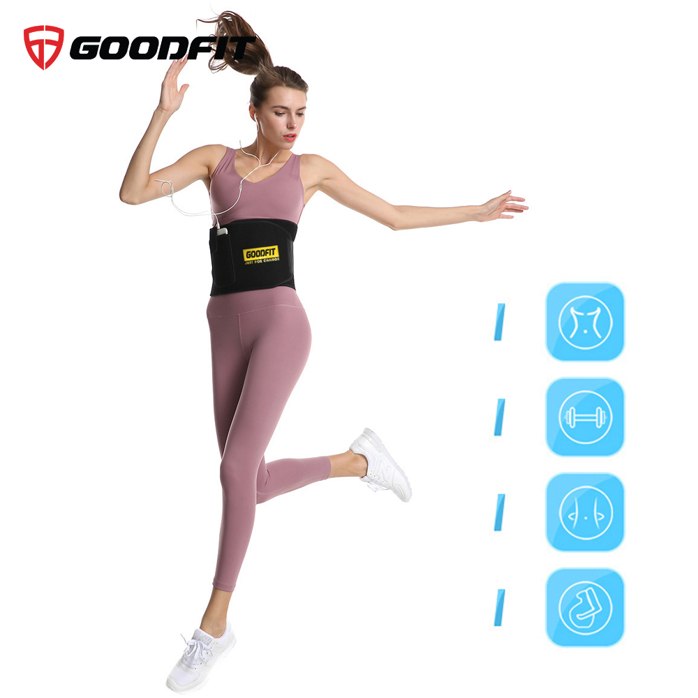 Đai lưng mềm tập gym, đai cuốn nóng giảm mỡ bụng GoodFit GF724WS