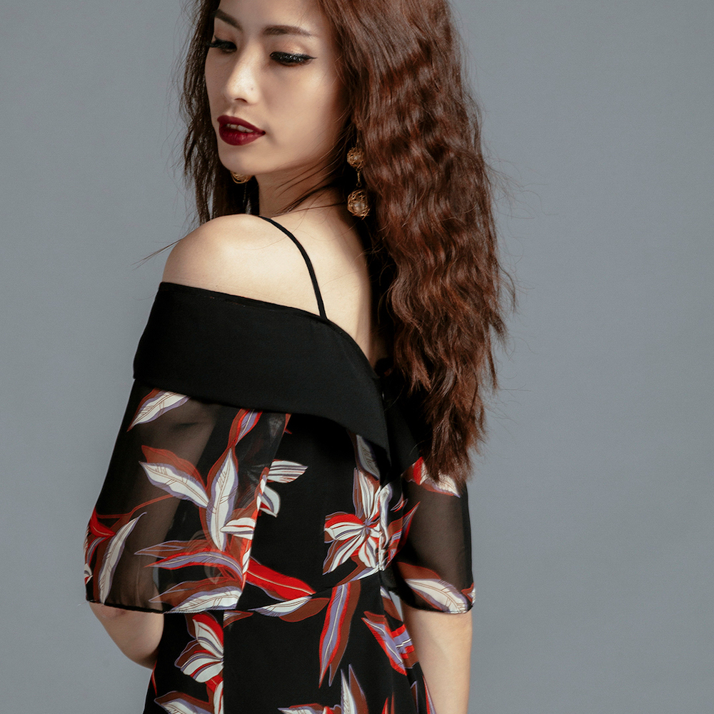 Đầm Maxi Đầm Trễ Vai Đầm Dự Tiệc Thời trang thiết kế Hity DRE110