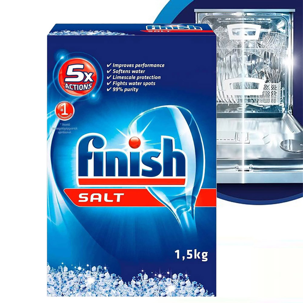 Muối rửa chén Finish Dishwasher Salt 1,5kg QT017383