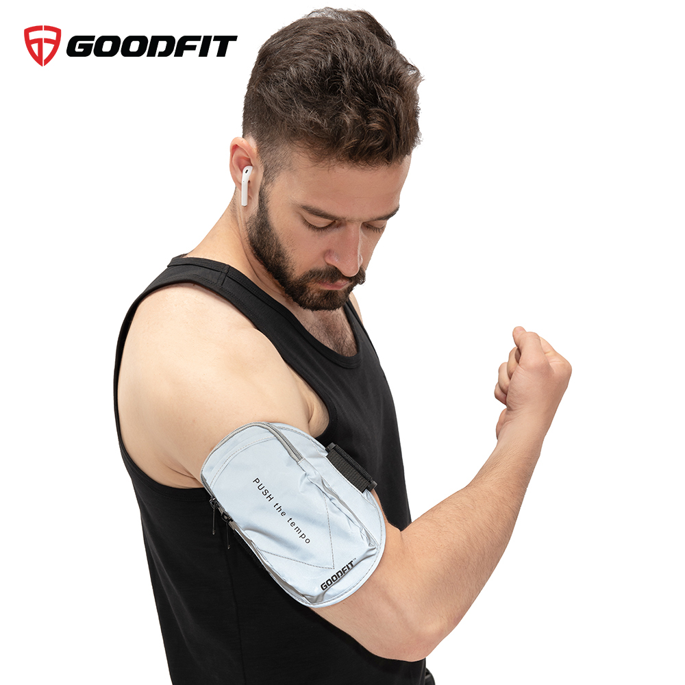 Đai đeo chạy bộ, túi đựng điện thoại đeo tay chạy bộ GoodFit chống nước, phản quang Goodfit GF201RA