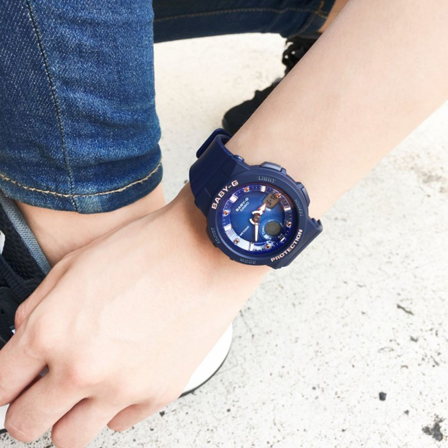 Đồng hồ nữ dây nhựa Casio Baby-G chính hãng BGA-250-2A2DR
