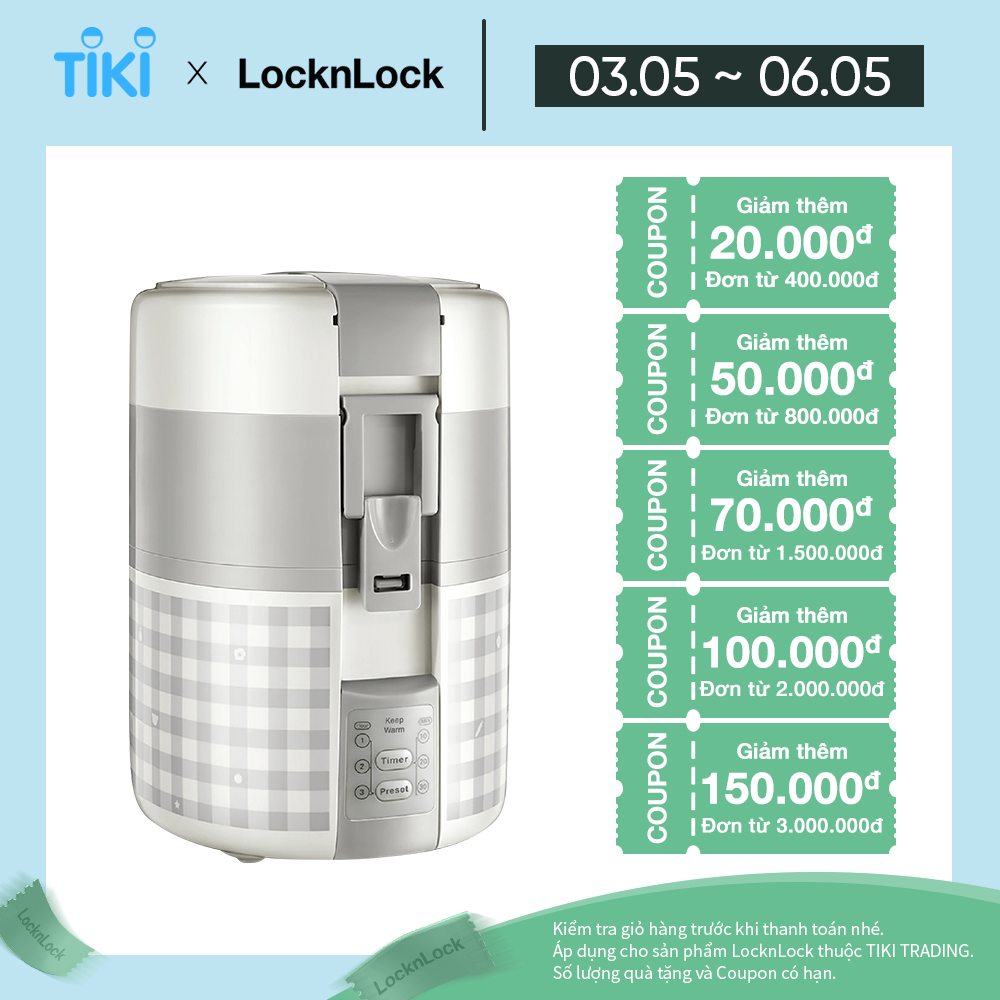 Hộp cơm điện Lock&Lock EJR216 - Hàng Chính Hãng