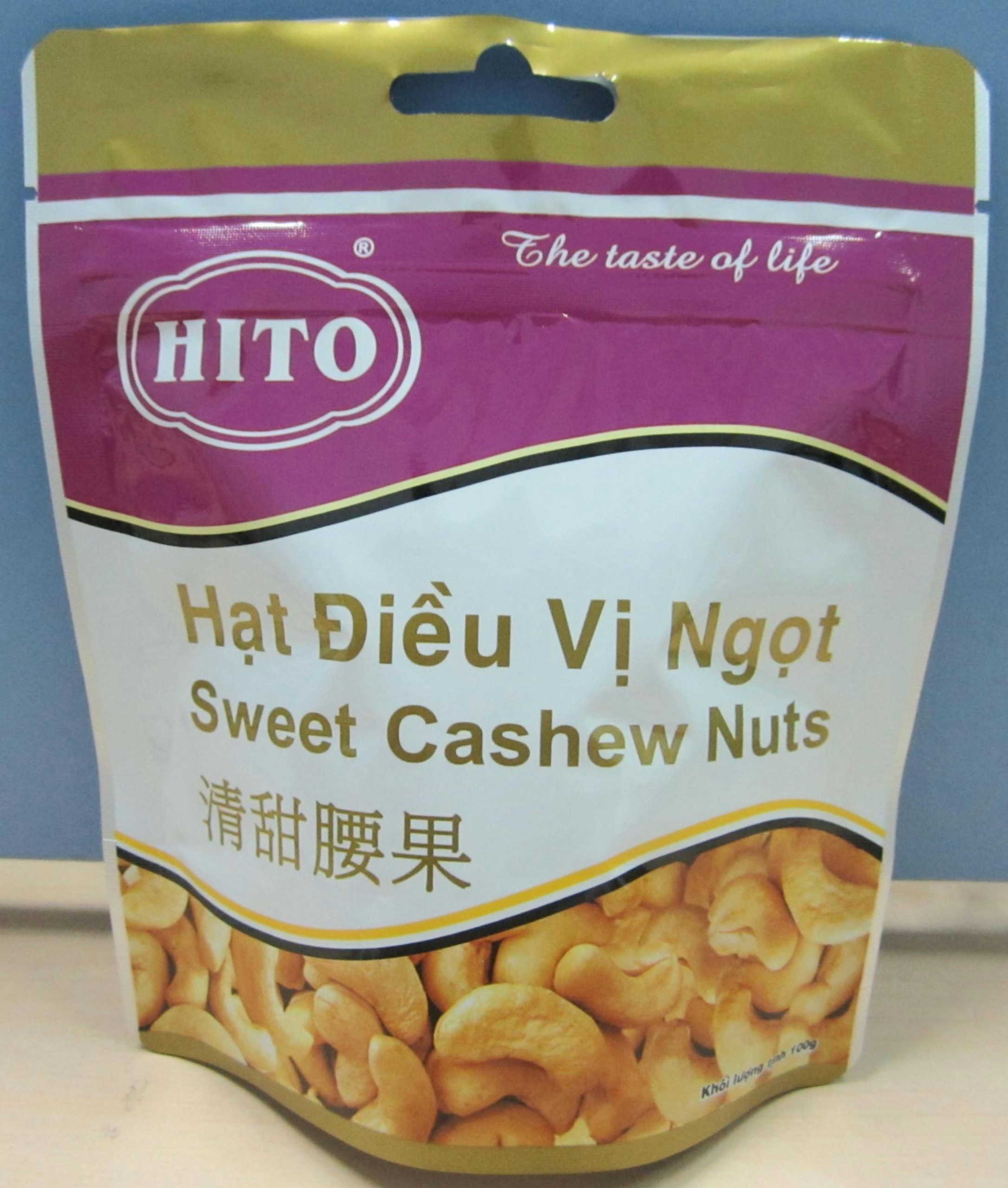 HẠT ĐIỀU VỊ NGỌT - HITO 100G THƠM GIÒN CHUẨN VỊ