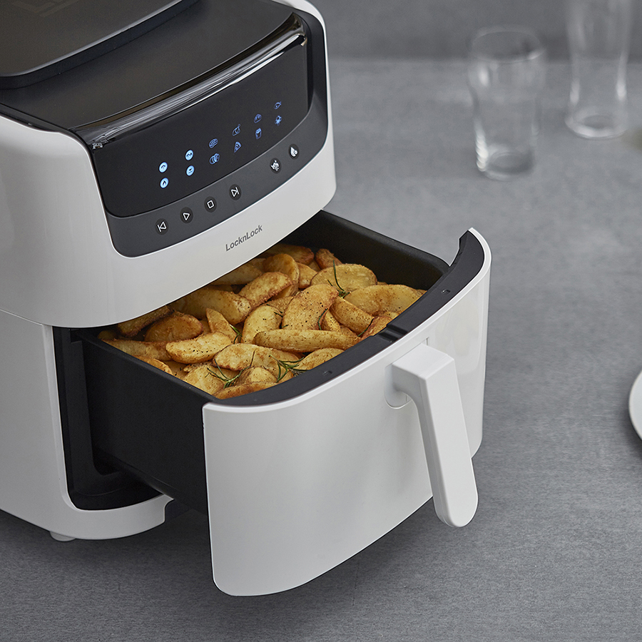 Nồi Chiên Không Dầu Kết Hợp Chức Năng Hấp Lock&Lock EJF881  - Hàng Chính Hãng
