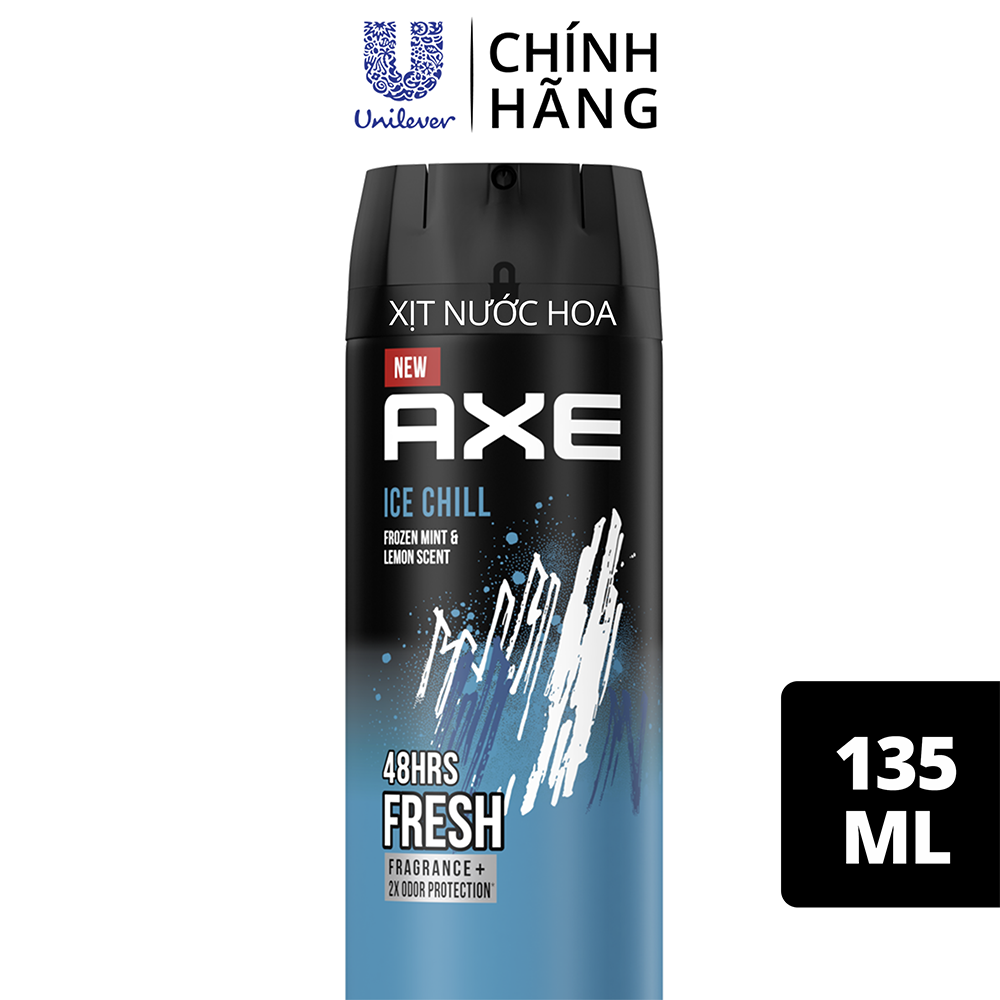 Xịt nước hoa toàn thân dành cho nam AXE Ice Chill (135ml)