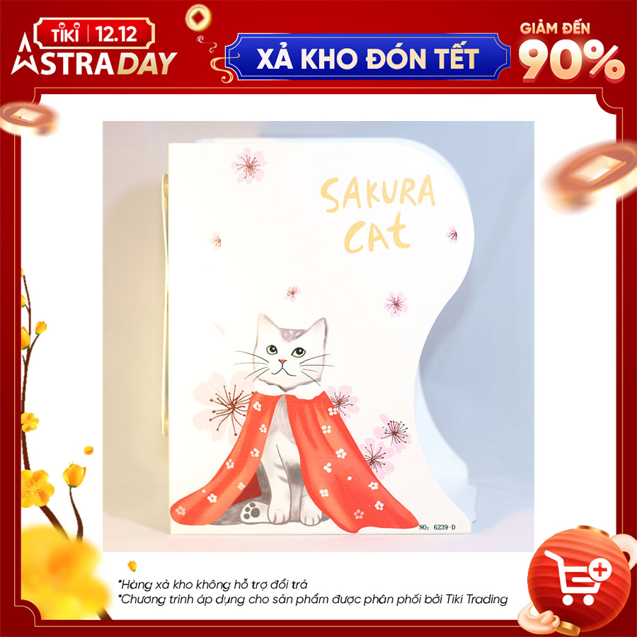 Kệ Chặn Sách Xếp - Sakura Cat - 6239