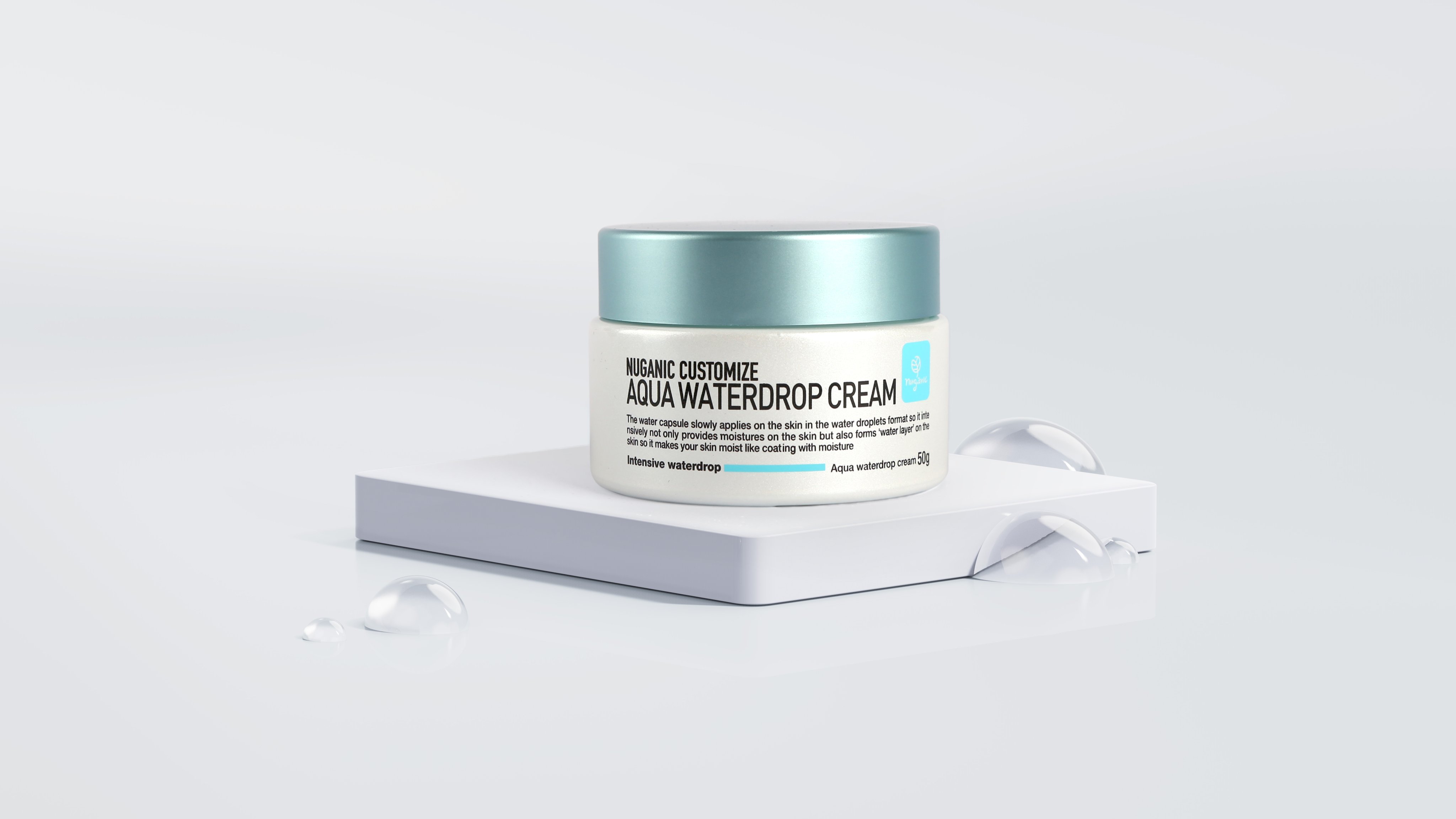 Kem dưỡng ẩm Nuganic Customize Aqua Waterdrop Cream