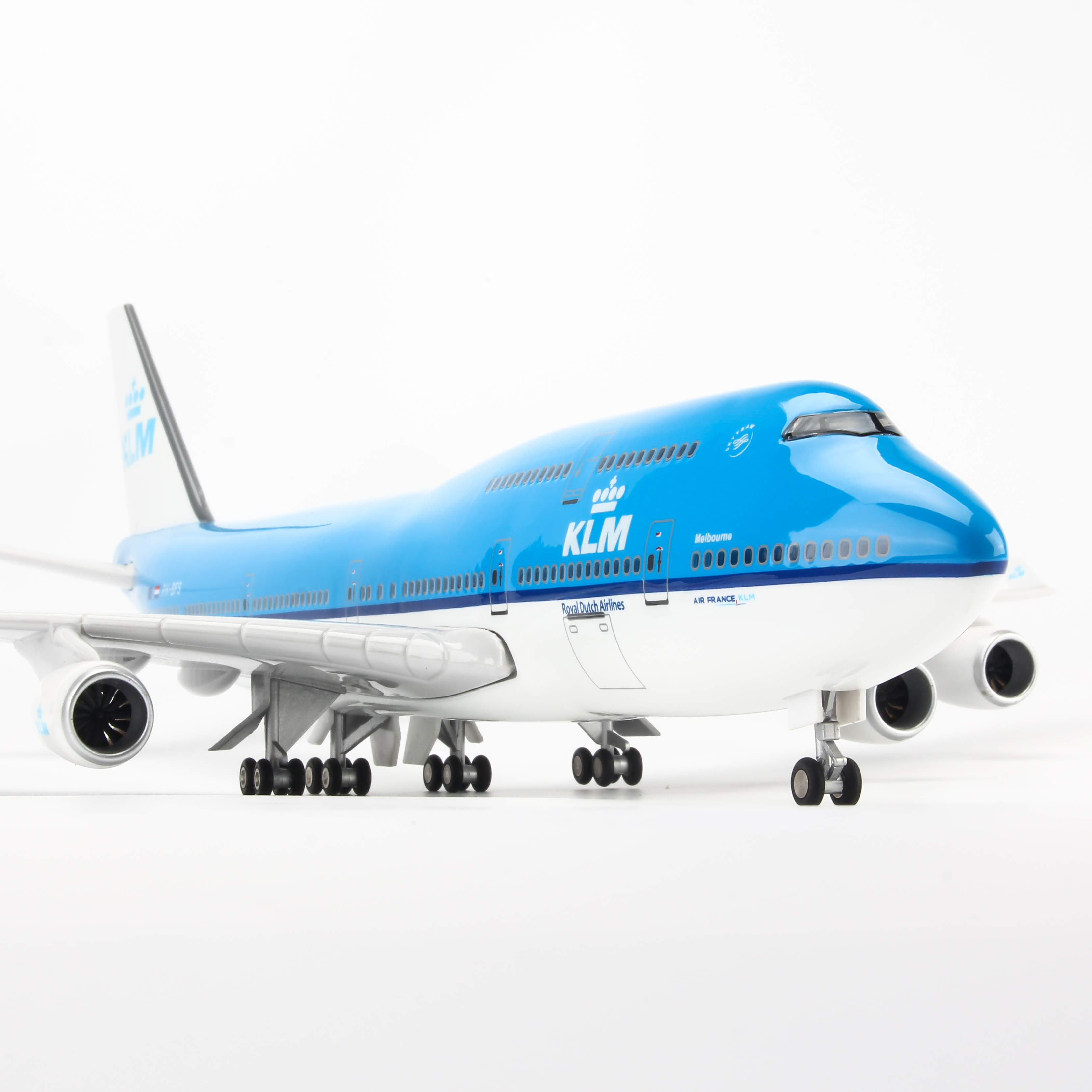 MÔ HÌNH MÁY BAY B747 KLM 47CM EVERFLY (LED)