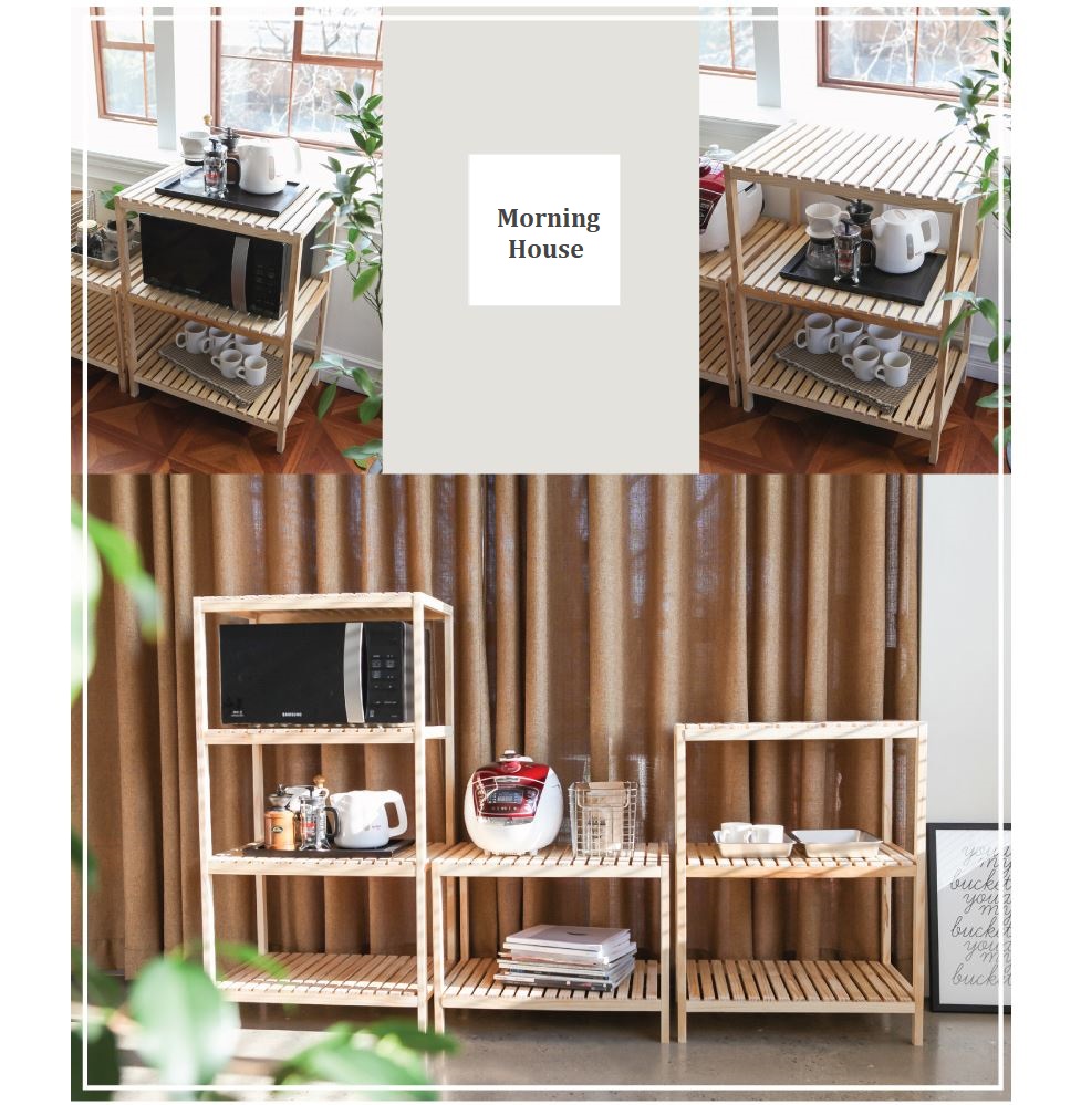 KỆ LÒ VI SÓNG 3 TẦNG Dài 60cm x Cao 80cm