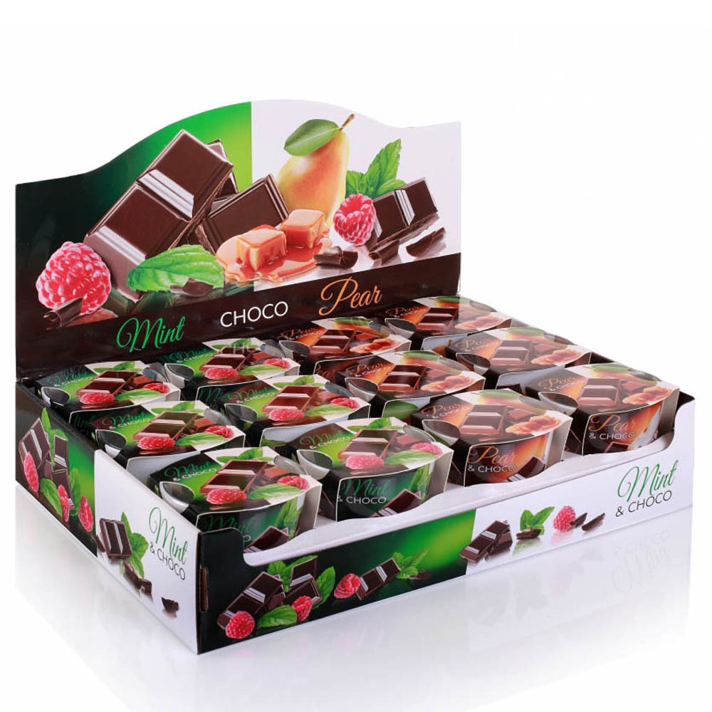 Ly nến thơm tinh dầu Bartek Mint Pear &amp; Choco 115g QT024464 - sôcôla bạc hà (giao mẫu ngẫu nhiên)