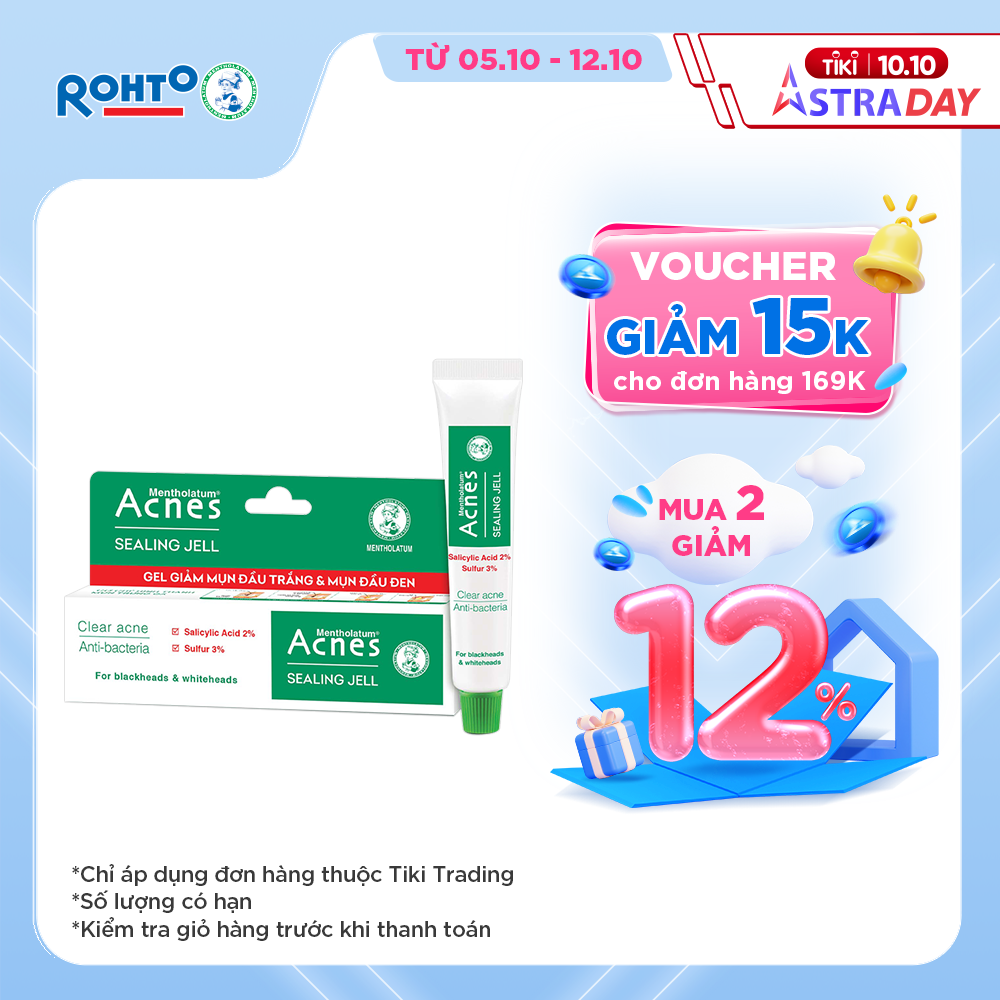 Gel chấm mụn đầu trắng và đầu đen Acnes Sealing Jell 18g