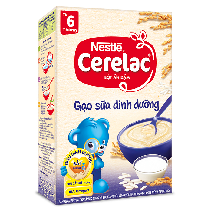 Bột Ăn Dặm Nestlé Cerelac - Gạo Sữa Dinh Dưỡng (200g)