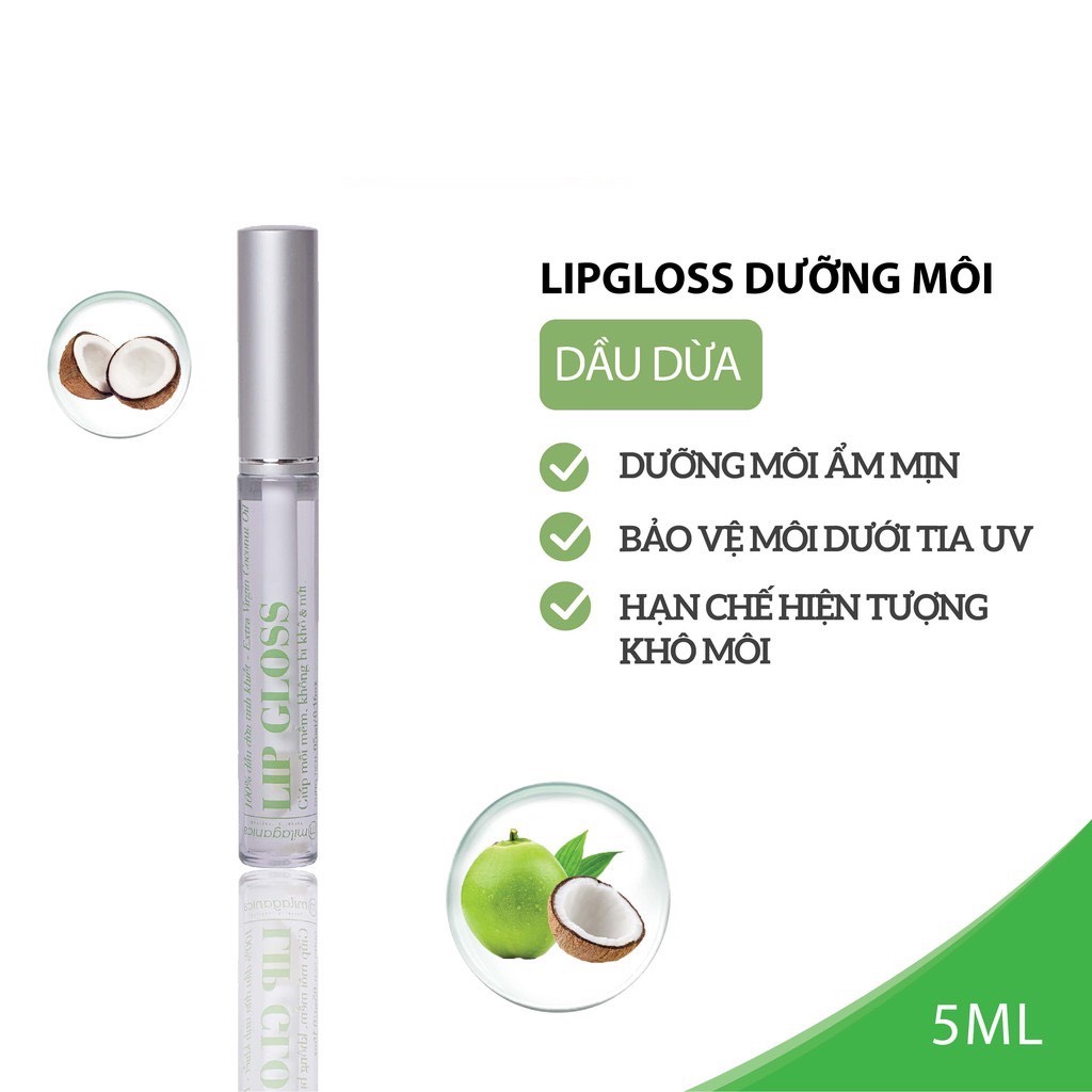 Tinh Chất Dưỡng Môi Lip Gloss Milaganics (5ml)