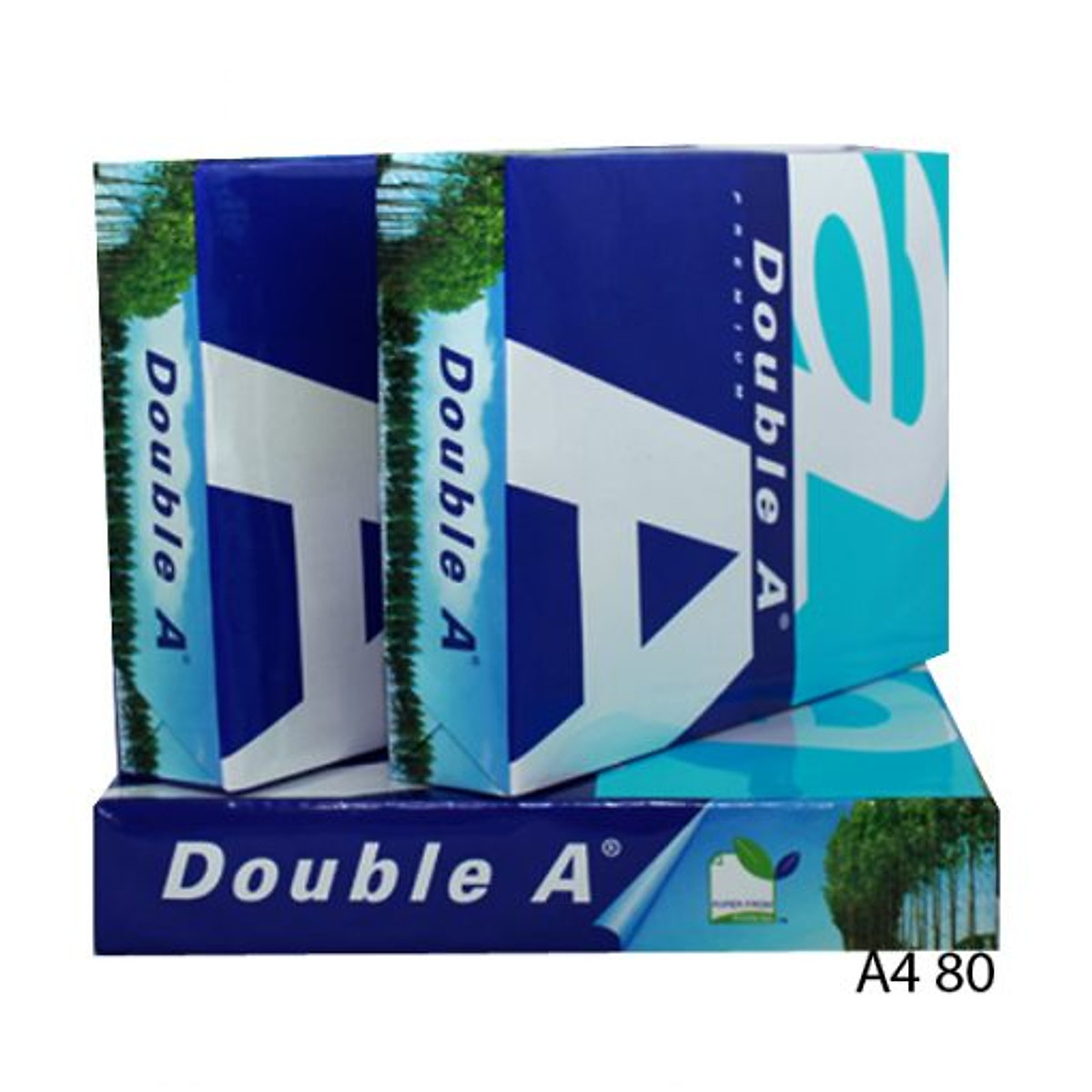 Thùng 5 ram A4 Double A 80gsm