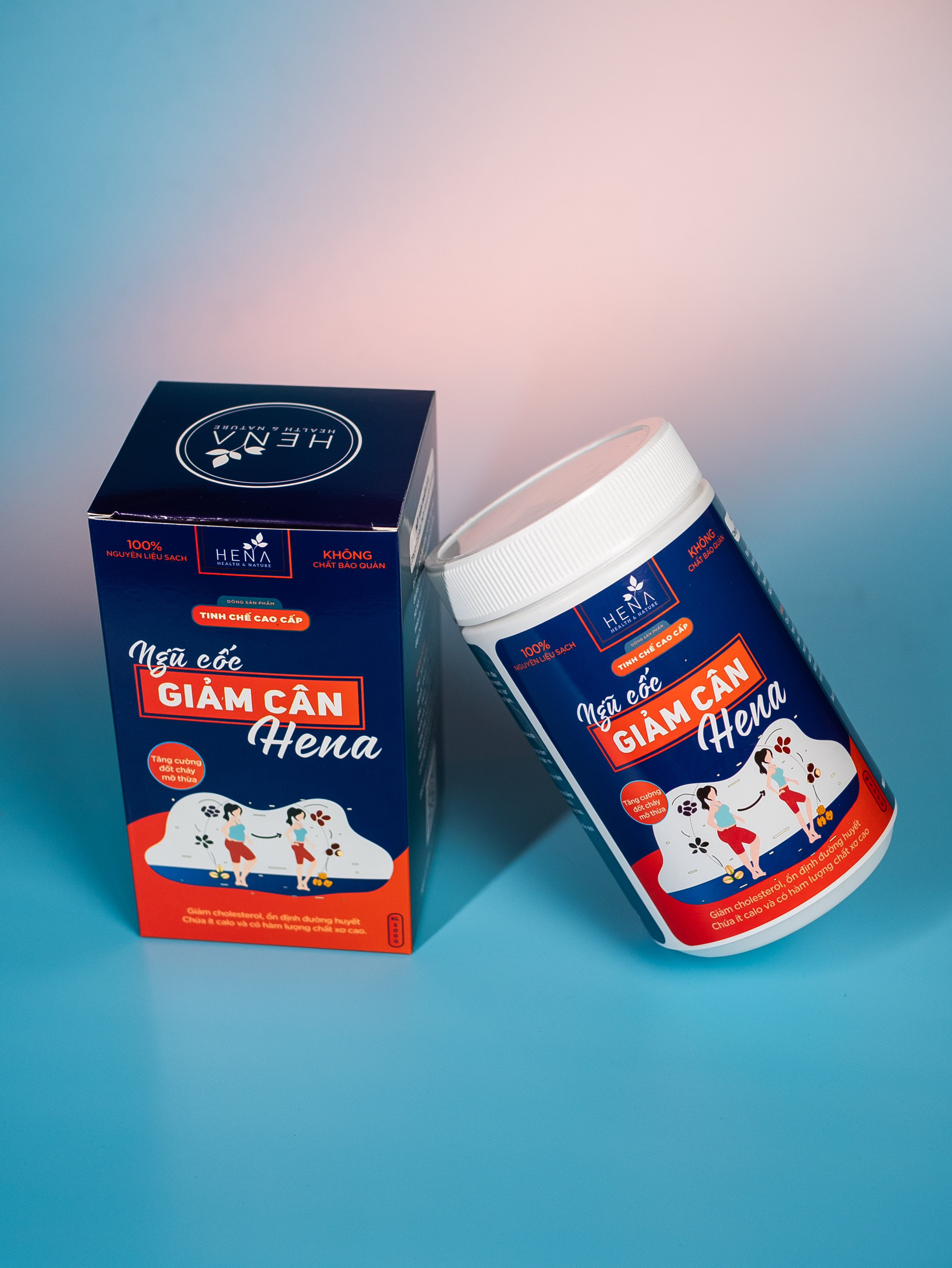 Ngũ Cốc Giảm Cân Hena 500g - Ngũ Cốc Ăn Kiêng Giảm Cân Không Gây Mất Nước - 100% Tự Nhiên - Giảm Cân An Toàn và Khoa Học - Sản Phẩm Cao Cấp Chính Hãng - Đã Được Kiếm Nghiệm và Công Bố