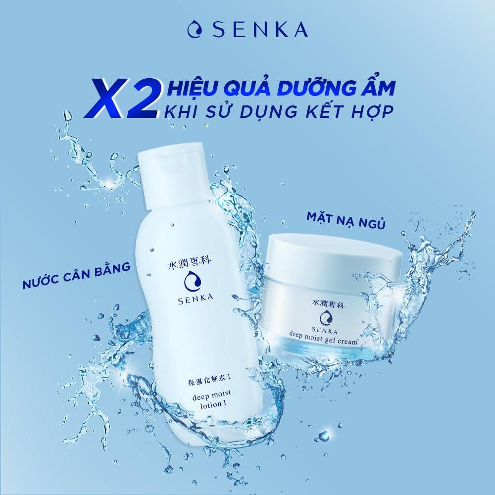 Nước Cân Bằng và Dưỡng Ẩm Chuyên Sâu Senka Deep Moist Lotion 200ML