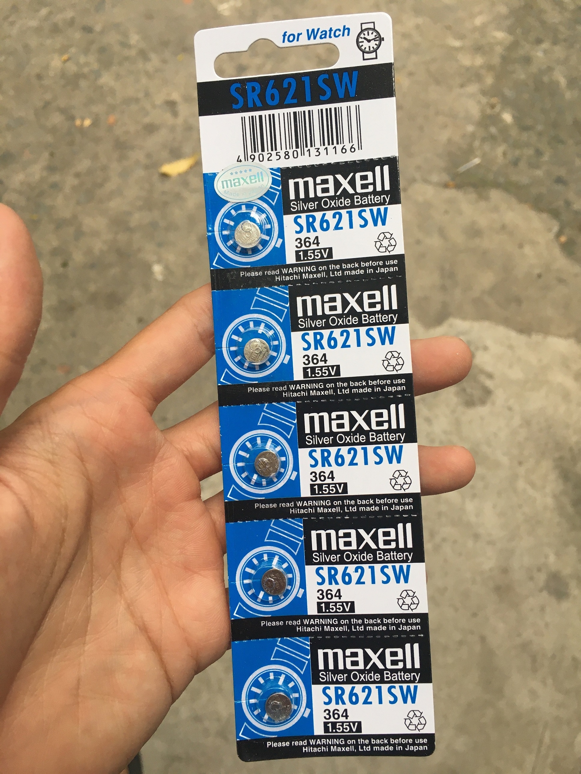 Pin Đồng Hồ Maxell Nhiều Kích cỡ Vỉ 5 viên