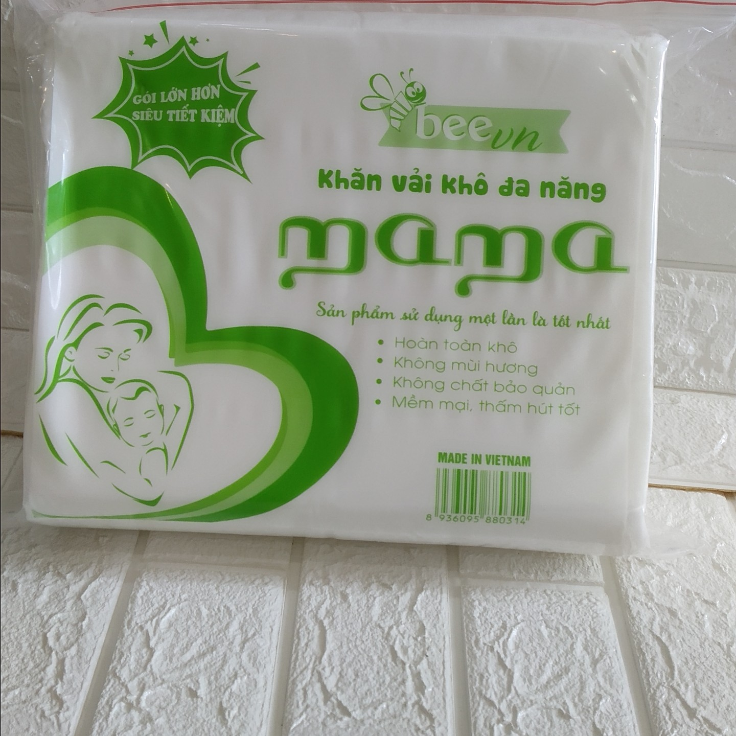 Combo 5 khăn giấy khô đa năng cao cấp Mama 600g ( 600 tờ)