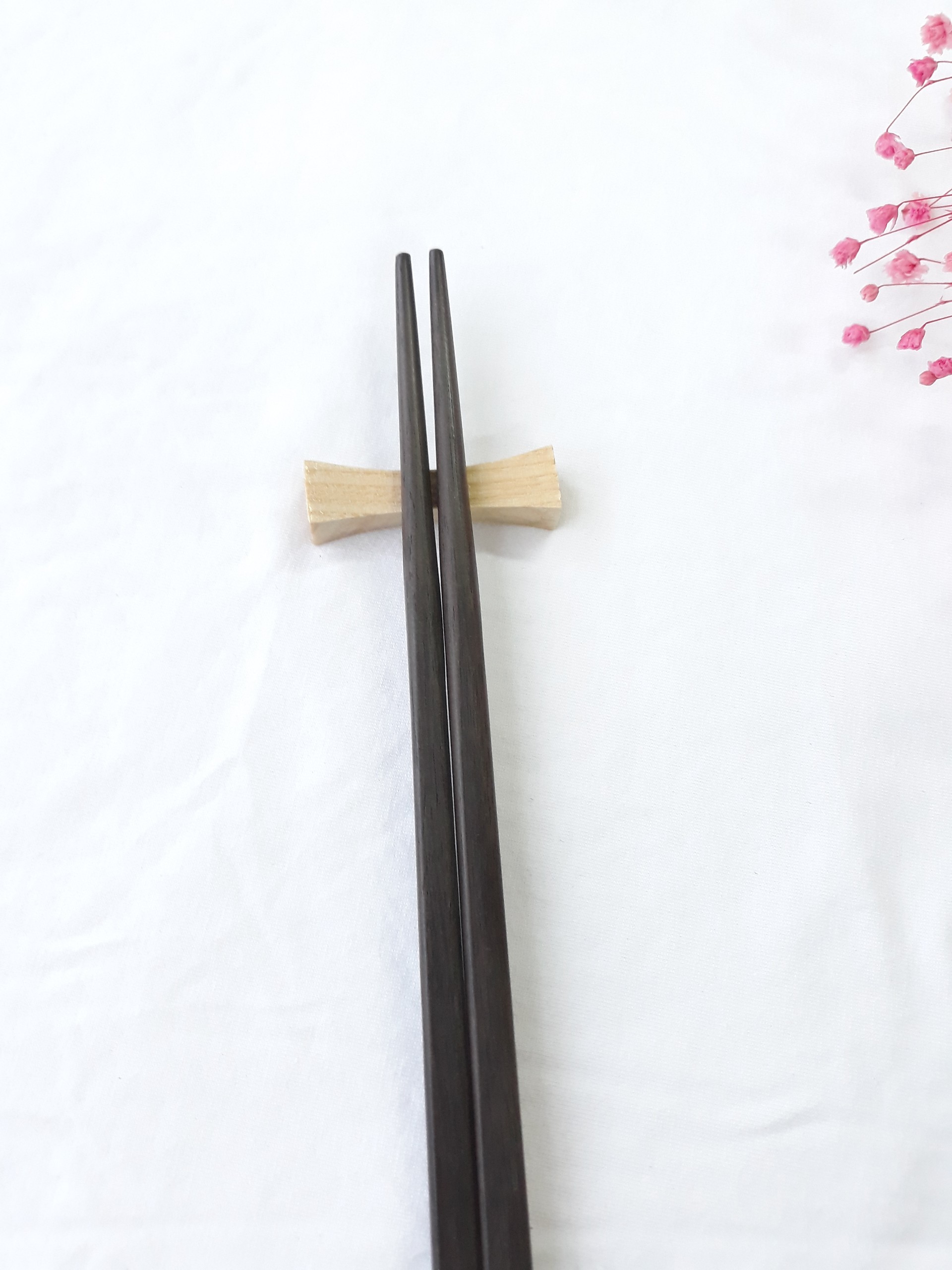 Đũa gỗ Mun vuông tròn 23cm - Bộ 5 đôi