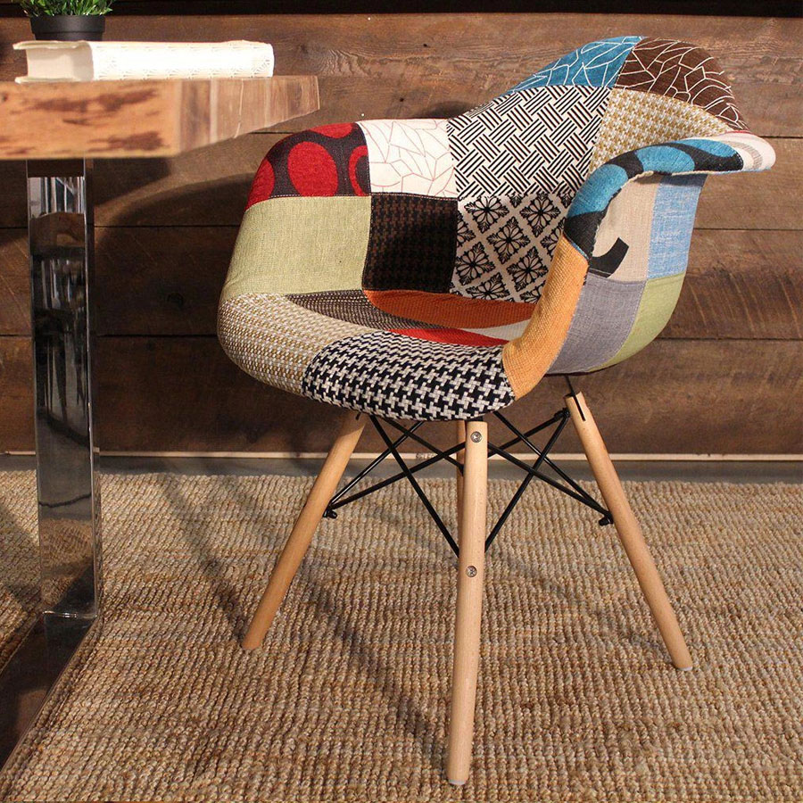 Ghế EAMES DAW bọc vải nhiều màu