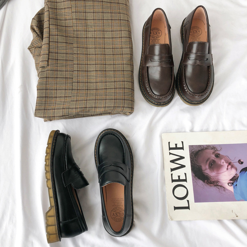 Giày lười loafer Harajuku