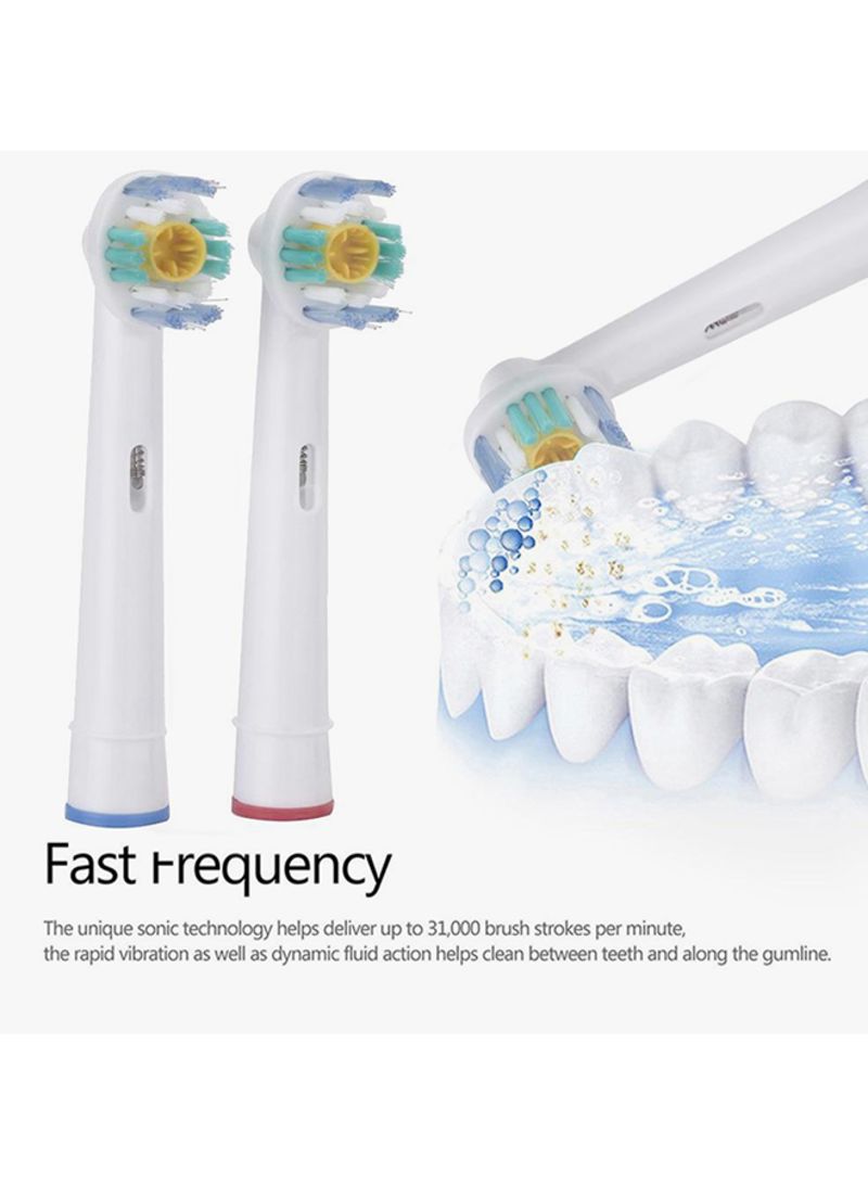 Cho máy Oral–B, Bộ 4 Đầu Bàn Chải đánh răng điện "Phá tan mảng bám" EB-18A cho răng sạch bóng – Xuất xứ: Đức