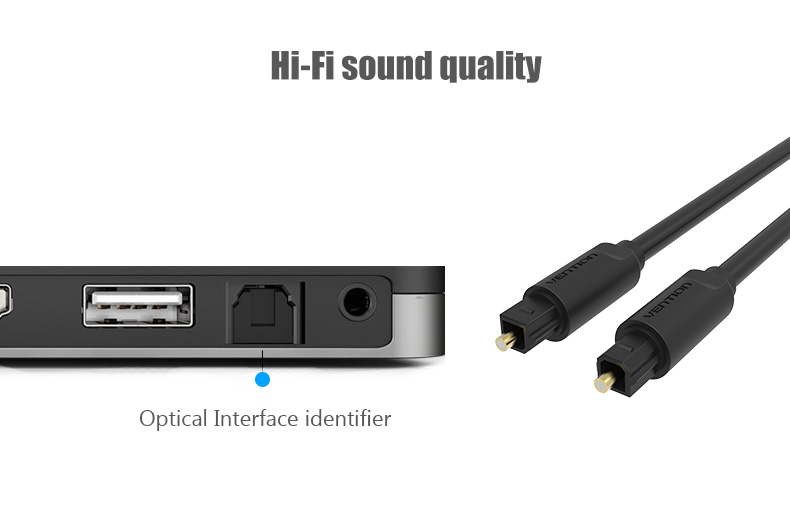 Cáp audio quang vention dài 1.5m-5m BAEB - hàng chính hãng