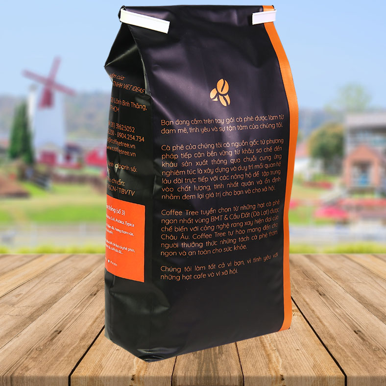 Cà phê hạt 100% nguyên chất truyền thống số 3 Coffee Tree 1kg thơm ngon, đậm đà, gu mạnh