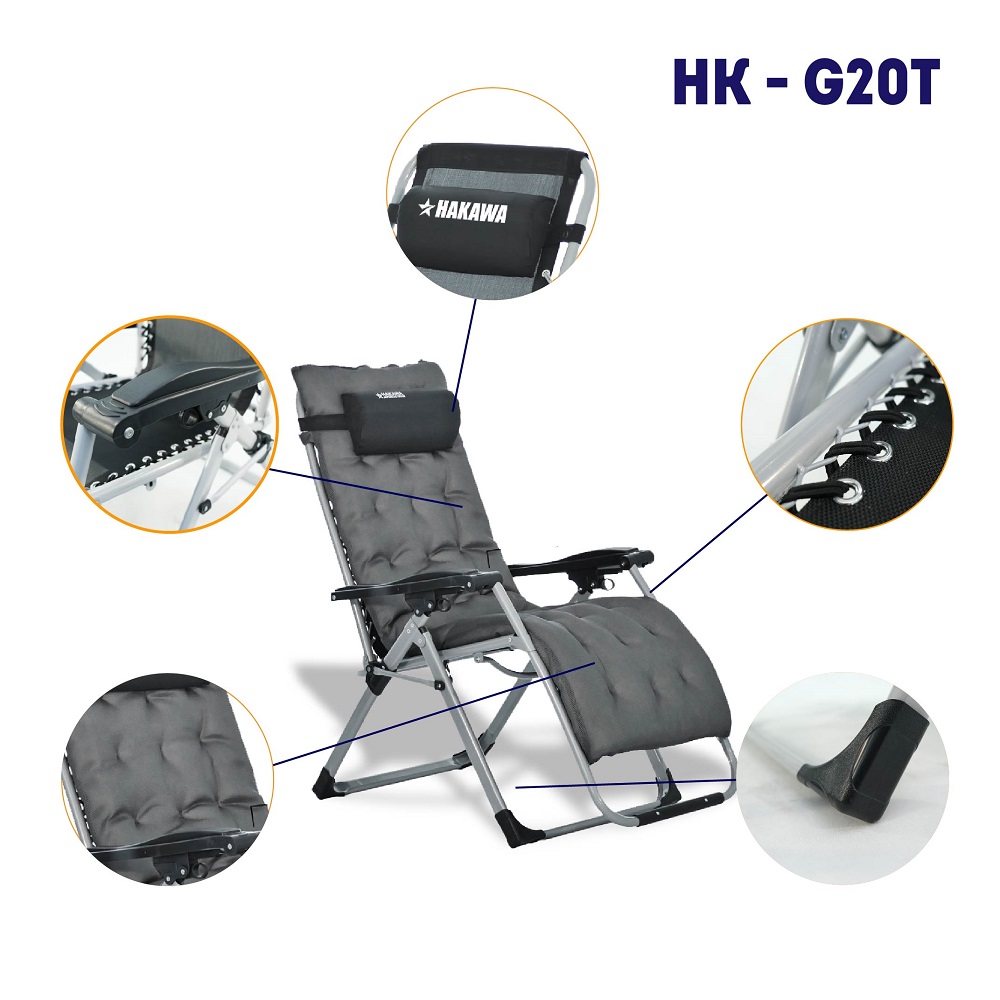 Ghế xếp thư giãn cao cấp HAKAWA HK-G20T