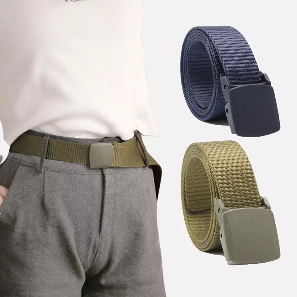 Dây lưng thời trang tactical mặt nhựa