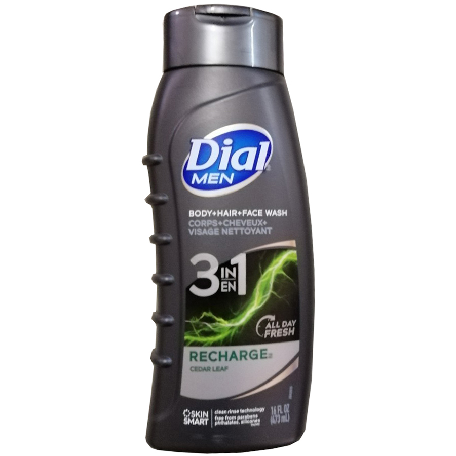 Sữa tắm gội Nam Dial Recharge 473 ml