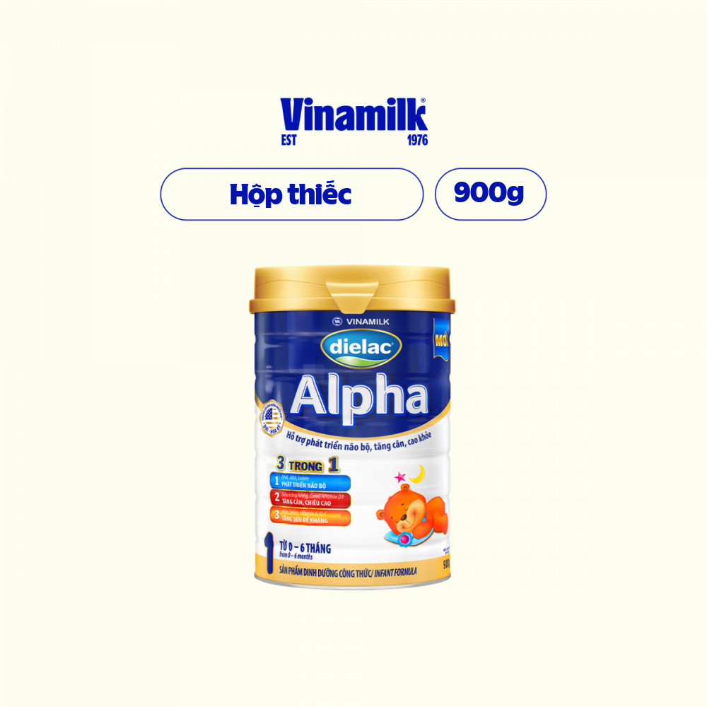 Hình ảnh Sữa Bột Vinamilk Dielac Alpha 1 - Hộp Thiếc 900g
