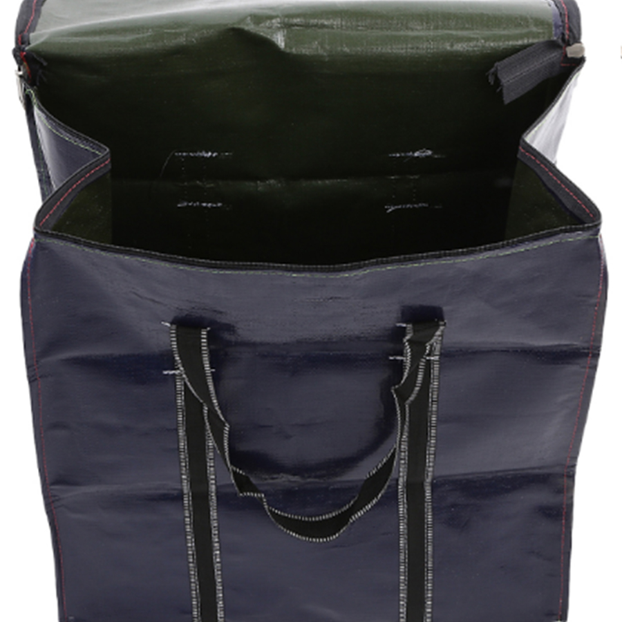 Hình ảnh Túi bạt loại dày nhất màu tím/xanh rêu (Dành có shipper, đựng hàng buôn bán) - quai xách màu ngẫu nhiên