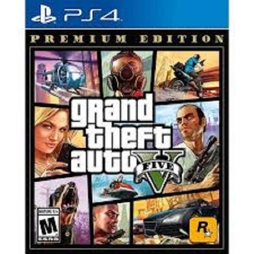  Đĩa Game PS4: Grand Theft Auto V Premium Edition (GTA 5) hệ asia -Hàng nhập khẩu