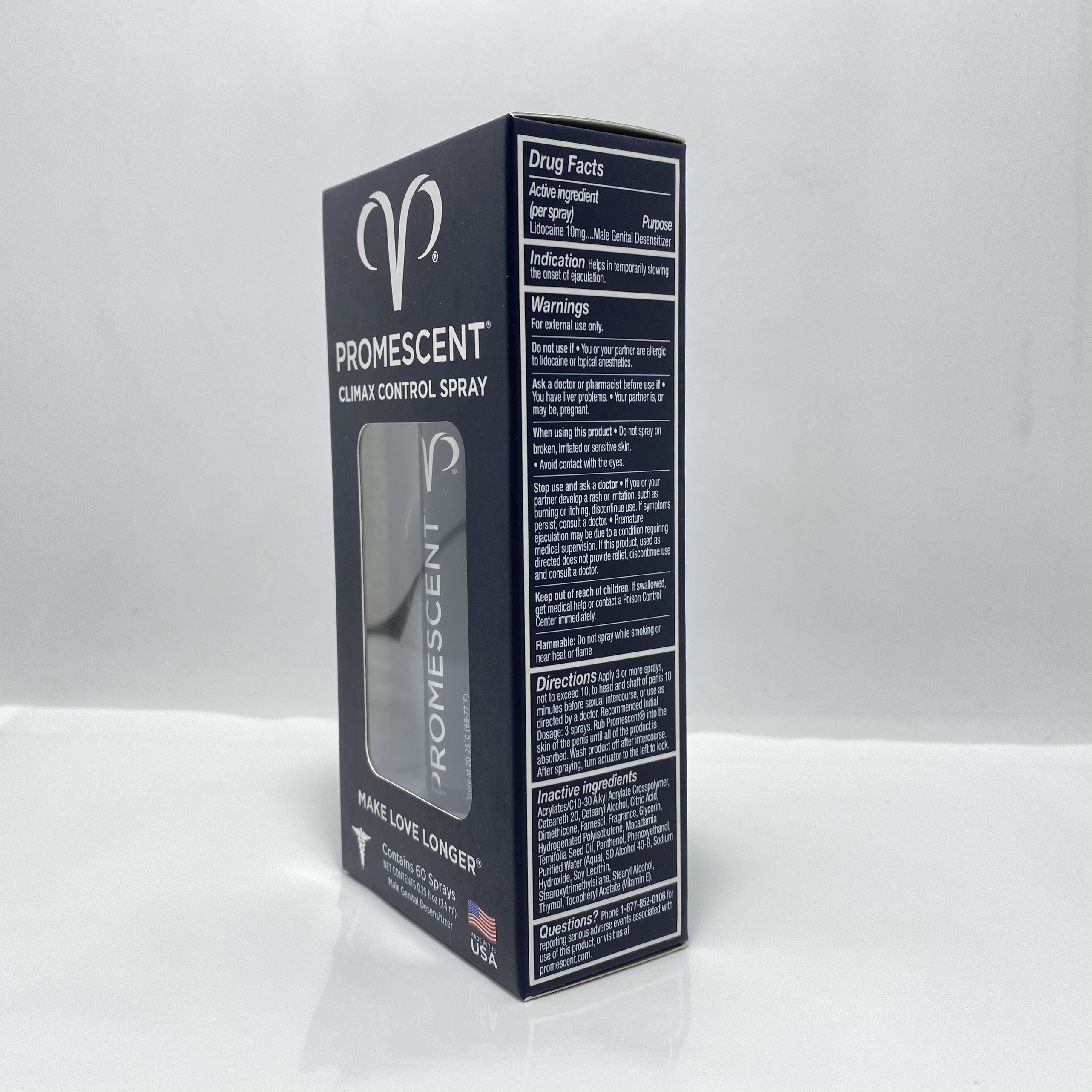 Chai Xịt Chống Xuất Tinh Sớm Promescent 7.4ml + Bcs Powermen (H3 chiếc) - Hàng Chính Hãng 100% - Che Tên Sản Phẩm