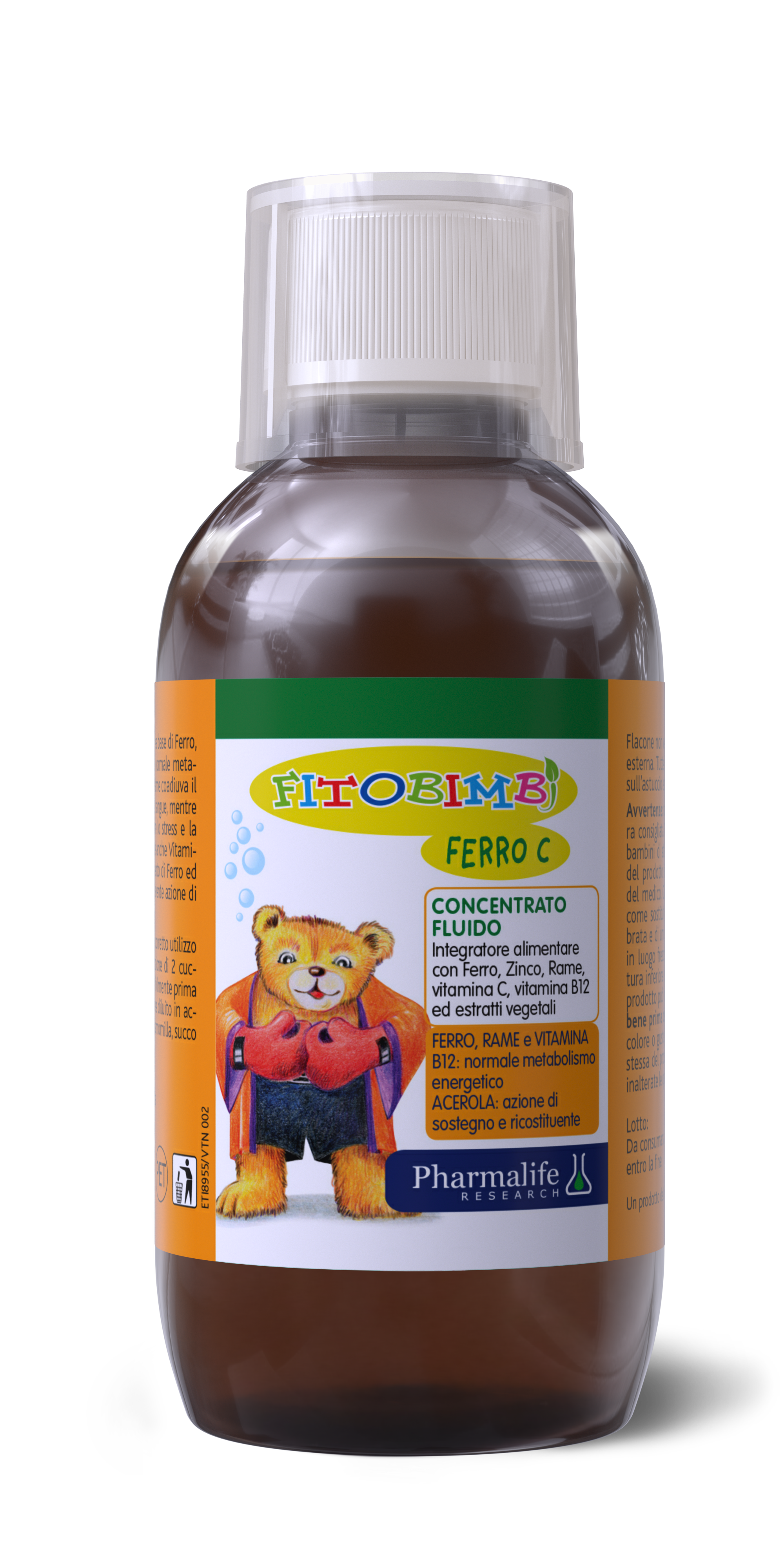 FITOBIMBI FERRO C – SIRO THẢO DƯỢC CHUẨN HÓA CHÂU ÂU BỔ SUNG SẮT VÀ KẼM CHO TRẺ (200ML)