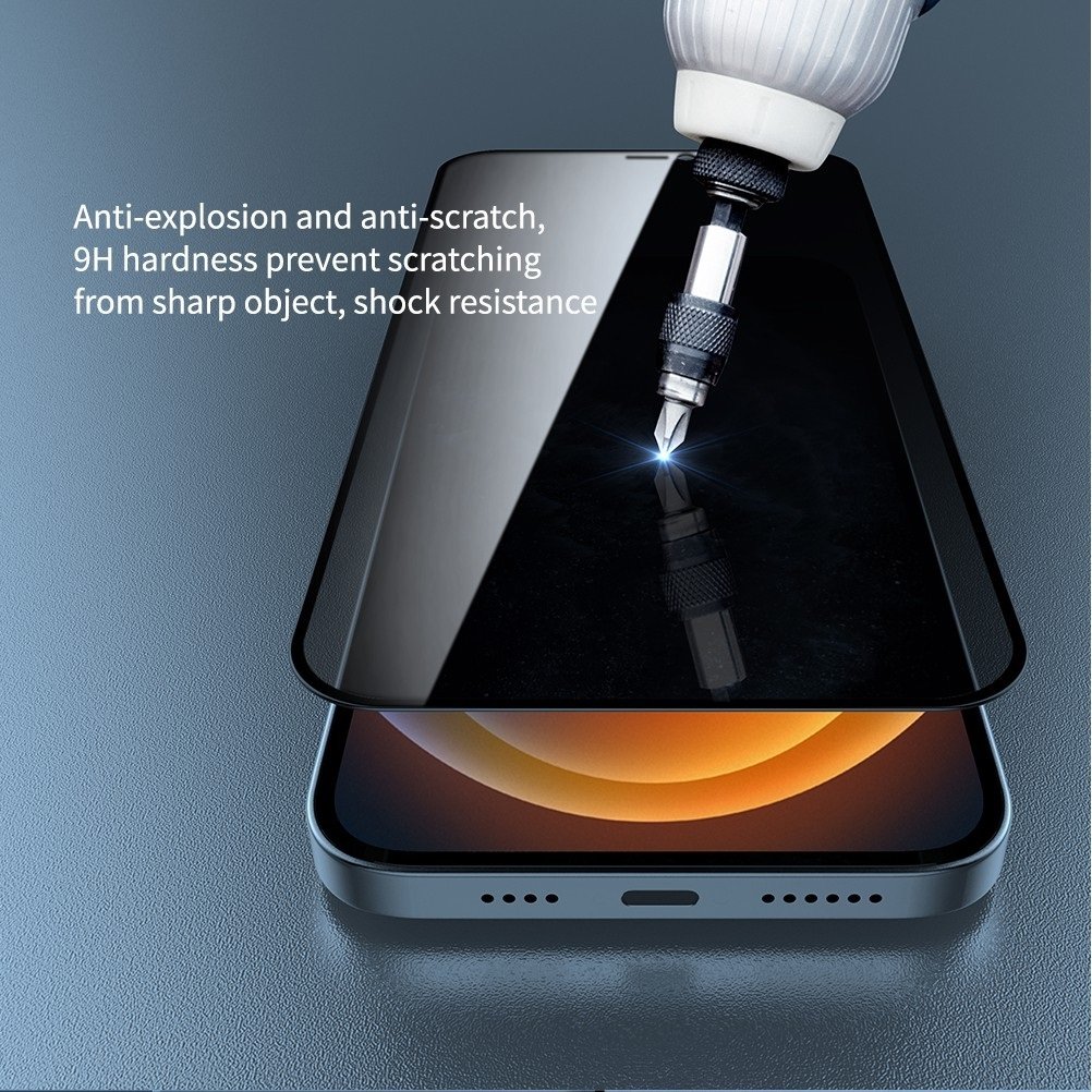 Kính cường lực chống nhìn trộm Nillkin Amazing Guardian dùng cho máy Iphone 12/12 Pro - 12 Pro Max - Hàng chính Hãng.