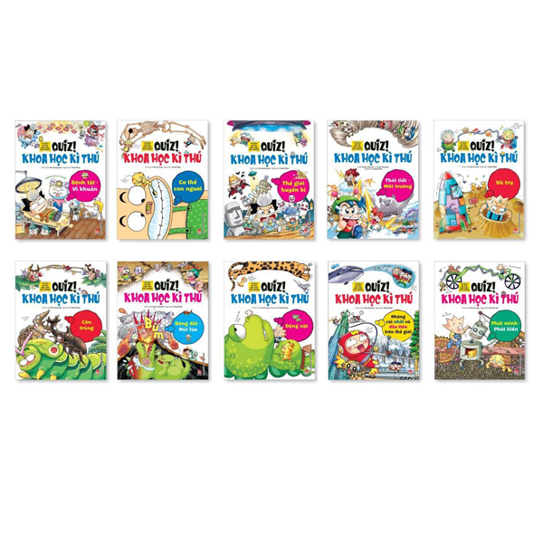 Combo Quiz! Khoa Học Kì Thú 10 cuốn