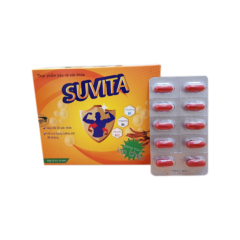 Iên Đạm Bổ SUVITA Bổ Sung Vitamin Tăng Cường Sức Khỏe, Giúp Cơ Thể Dẻo Dai Hộp 100 Viên
